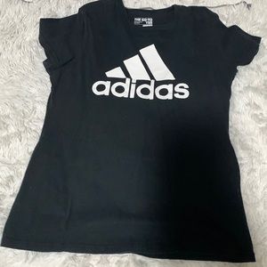 Black adidas shirt , size L
